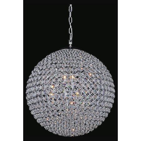 Cwi Lighting 12 Light Chandelier With Chrome Finish QS8353P24C